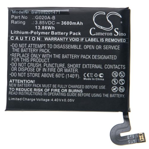 Mobiltelefon akkumulátor  Alcatel / T-Mobile TLP038C1 - 3900 mAh 3,85 V Li-polimer