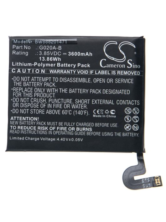 Mobiltelefon akkumulátor  Alcatel / T-Mobile TLP038C1 - 3900 mAh 3,85 V Li-polimer