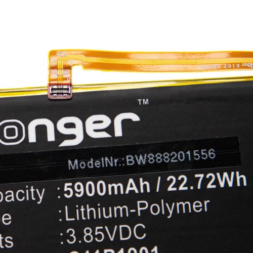 VHBW Mobile Phone Battery for Asus C11P1901, 0B200-03510300 - 5900 mAh 3.85 V Li-Polymer - Smartphone Battery