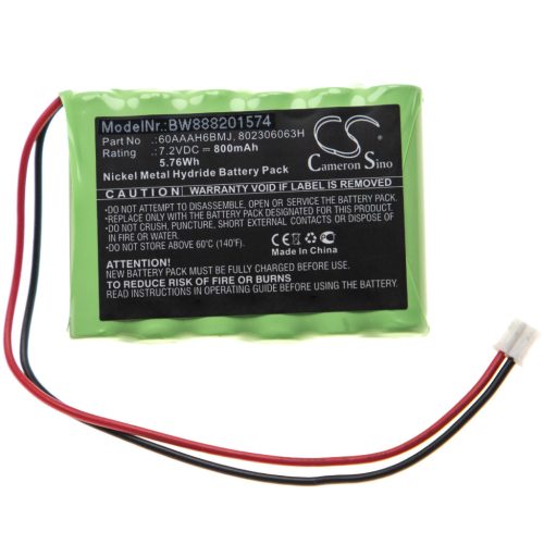 VHBW Alarmanlagen Akku Yale 802306063H, 60AAAH6BMJ - 800 mAh 7,2 V NiMH