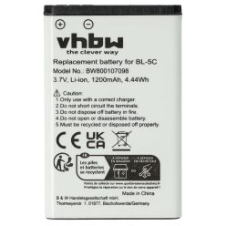   VHBW GPS Empfängerakku Garmin 010-11935-00 - 1200 mAh 3,7 V Li-Ion