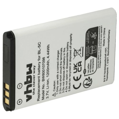 VHBW GPS Empfängerakku Garmin 010-11935-00 - 1200 mAh 3,7 V Li-Ion