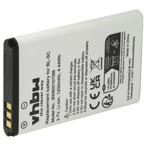 VHBW Vezetékes telefon akku Fritz!Fon FRA051 - 1200 mAh 3,7 V Li-Ion