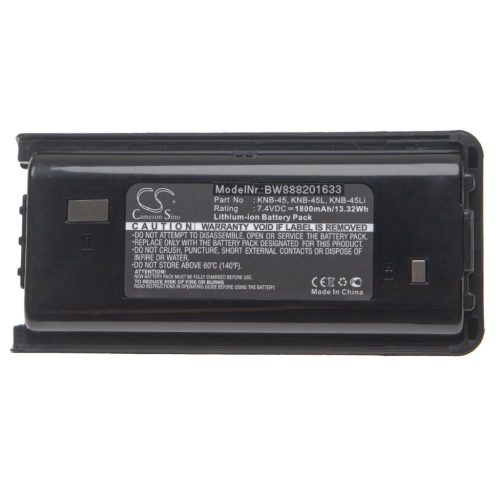 VHBW Radio battery Kenwood KNB-45, KNB-45L, KNB-45Li - 1800 mAh 7.4 V Li-Ion