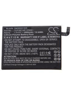   Mobiltelefon akkumulátor Wiko 376281, TLP18C14P - 2800 mAh 3,8 V Li-polimerhez - Okostelefon akkumulátor