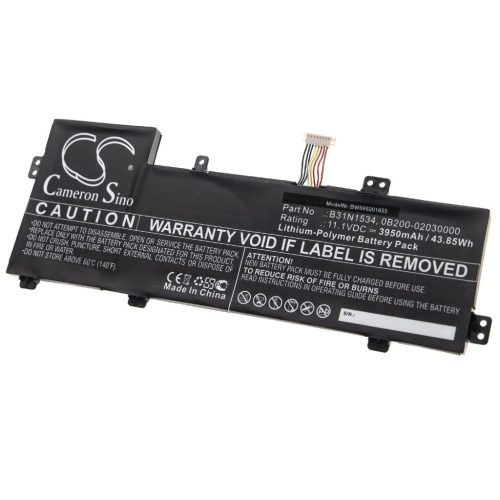 Notebook akkumulátor  Asus 0B200-02030000, B31N1534 - 3950 mAh 11,1 V Li-polymer