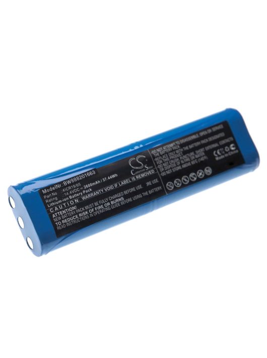 Akkumulátor Bissell 4ICR19/65, 1607381 típushoz - 2600 mAh, 14,4 V, Li-Ion