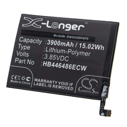 VHBW Mobile Phone Battery for Huawei HB446486ECW - 3900 mAh 3.85 V Li-Polymer - Smartphone Battery