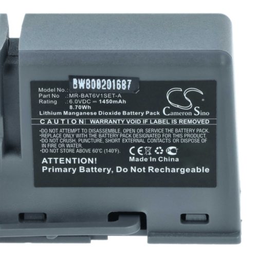 VHBW CNC Controller Battery Mitsubishi MR-BAT6V1SET-A - 1450 mAh 6 V Li-MnO2