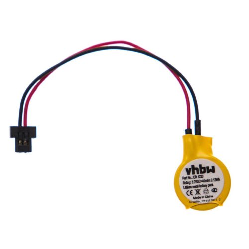 VHBW Computer BIOS Battery for CR2025, 02K6502, 02K6489, 02K6486 - 40 mAh 3 V Li-Mn