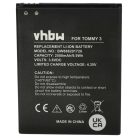 VHBW Mobiltelefon Akku Wiko 2610 - 2500 mAh 3,8 V Li-Ion