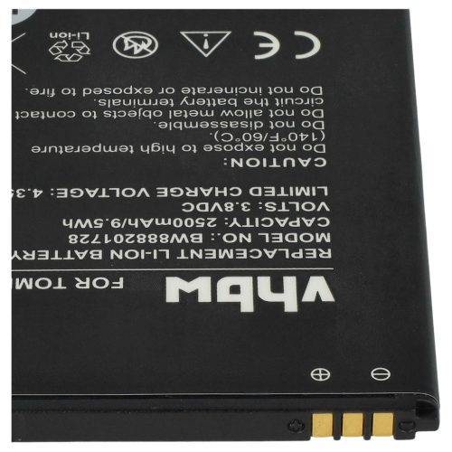 VHBW Mobiltelefon Akku Wiko 2610 - 2500 mAh 3,8 V Li-Ion