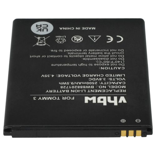 VHBW Mobiltelefon Akku Wiko 2610 - 2500 mAh 3,8 V Li-Ion