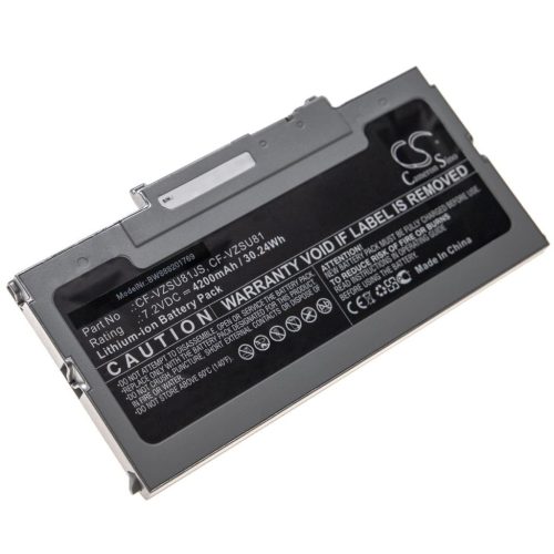 VHBW Notebook akkumulátor  Panasonic CF-VZSU81, CF-VZSU81EA - 4200 mAh 7,2 V Li-Ion, ezüstszürke