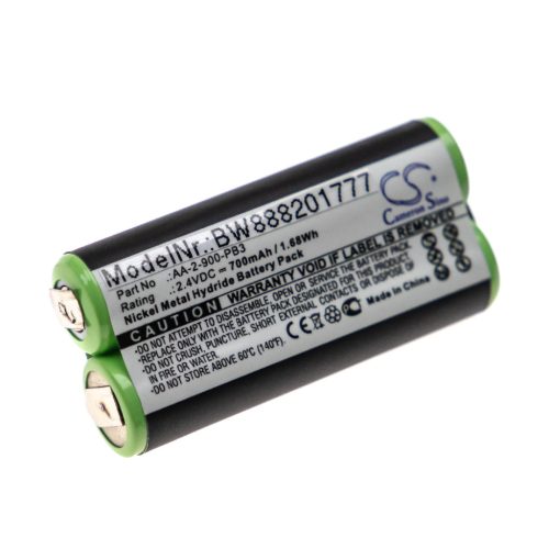 VHBW Arctisztító kefe akkumulátor AA-2-900-PB3 - 700 mAh 2,4 V NiMH
