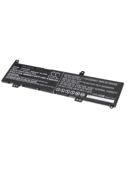 Notebook akkumulátor  Asus 0B200-02580100, 0B200-02580000 - 4050 mAh 11,49 V Li-polymer