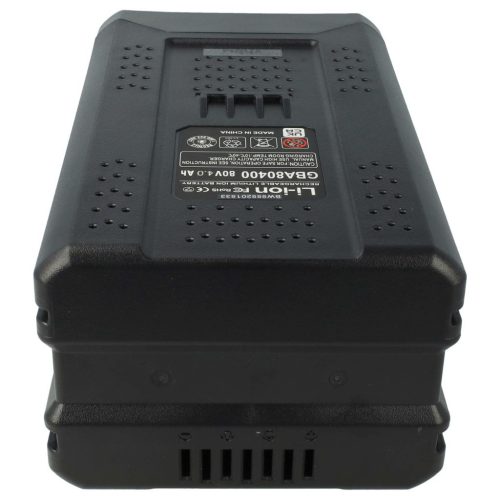 VHBW Lawn Mower Battery Greenworks 2901307, 2901302, 2902407, 2901207 - 4000 mAh 80 V Li-Ion, black