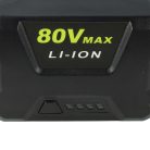 VHBW Lawn Mower Battery Greenworks 2901307, 2901302, 2902407, 2901207 - 4000 mAh 80 V Li-Ion, black