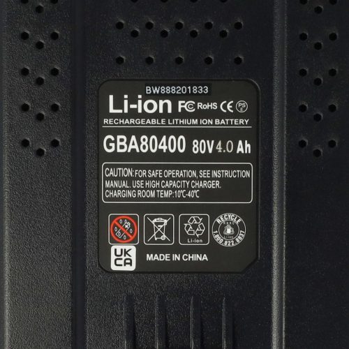 VHBW Lawn Mower Battery Greenworks 2901307, 2901302, 2902407, 2901207 - 4000 mAh 80 V Li-Ion, black