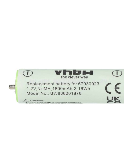 Elektromos borotvaelem Braun 67030923, 1HR-AAUUV, 67030834, 67030165 - 1800 mAh 1,2 V NiMH