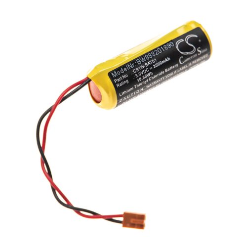 VHBW Ipari Vezérlő Akkumulátor Omron CS1W-BAT01 helyett - 3500 mAh 3,6 V Li-SOCl2