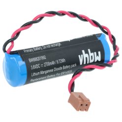   VHBW CNC Controller Battery Toshiba ER6VCT, LS14500-PR-M - 2700 mAh 3.6 V Li-SOCl2