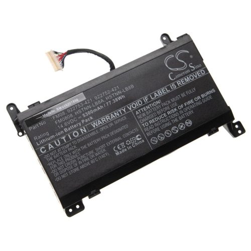 VHBW Notebook Battery HP 922753-421, 922976-855, FM08, 922752-421 - 5300 mAh 14.6 V Li-Ion, black