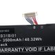Notebook akkumulátor  Asus 0B200-02710000, B31Bi91, 0B200-02710100M - 3500 mAh 11,52 V Li-Ion