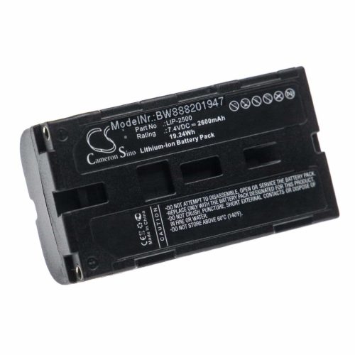 VHBW Akkumulátor  Epson C32C831091, LIP-2500, NP-500, NP-500H nyomtatókhoz - 2600 mAh 7,4 V Li-Ion