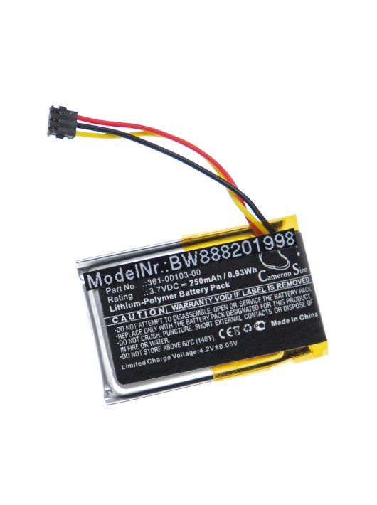 Garmin 361-00103-00 akkumulátor - 250 mAh, 3,7 V, Li-polimer