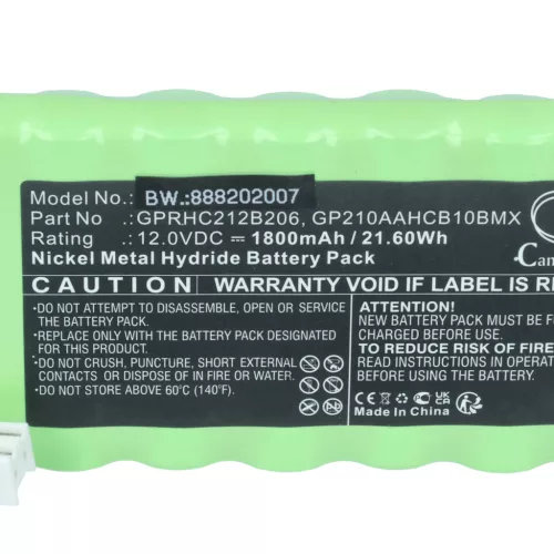 VHBW Gate Opener Battery instead of Ansmann 2412-3011 - 1800 mAh 12 V NiMH