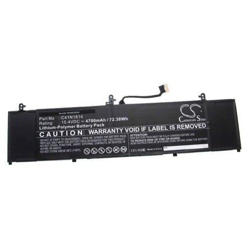 Notebook akkumulátor  Asus C41N1814, 0B200-03120100, C41PpEH - 4700 mAh 15,4 V Li-polymer