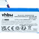 VHBW GPS Akku Garmin 010-12110-003, 361-00077-10, 010-12110-03, 361-00077-00 - 2000 mAh 3,7 V Li-Ion