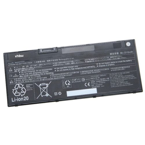 Notebook akkumulátor  Fujitsu 34053269, 34061271, 34068253 - 3490 mAh 14,4 V Li-Ion, fekete
