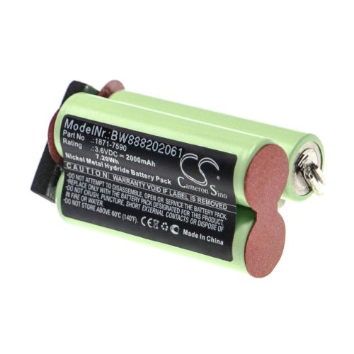 Hajvágó akkumulátor Moser 1871-7590-hez - 2000 mAh 3,6 V NiMH