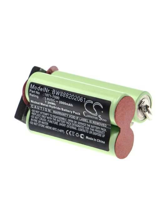 Hajvágó akkumulátor Moser 1871-7590-hez - 2000 mAh 3,6 V NiMH