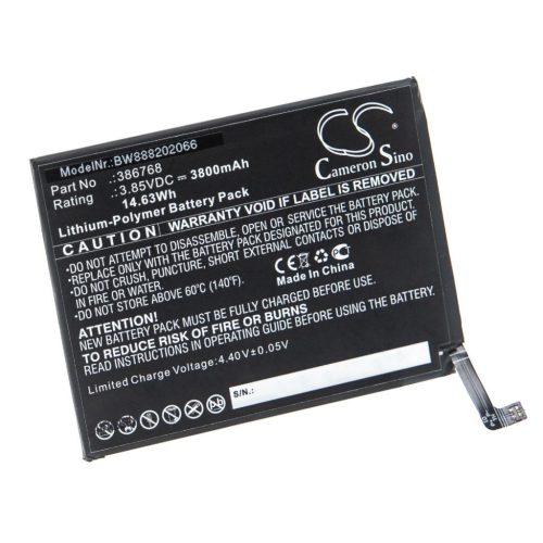 VHBW Mobile Phone Battery for Wiko 386768 - 3800 mAh 3.85 V Li-Polymer - Smartphone Battery