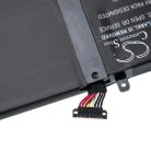 VHBW Notebook akkumulátor  Asus 0B200-01250200, C41N1524 - 3950 mAh 15,2 V Li-polimer, fekete