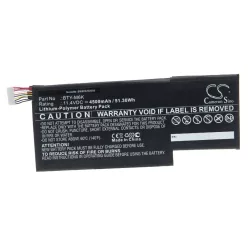   VHBW Notebook Battery MSI BTY-M6K - 4500 mAh 11.4 V Li-Polymer, Black