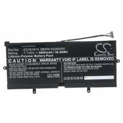   VHBW Notebook Battery Asus 0B200-02280000, C21N1613 - 4800 mAh 7.7 V Li-polymer, black