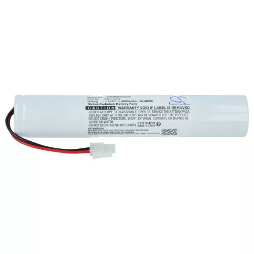 VHBW Notbeleuchtung Akku Schneider 329056000, TD110332 - 4000 mAh 3,6 V NiCd