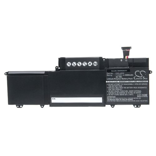 Notebook akkumulátor  Asus 0B200-00070100, 0B200-00070000, C23-UX32 - 6500 mAh 7,4 V Li-polymer