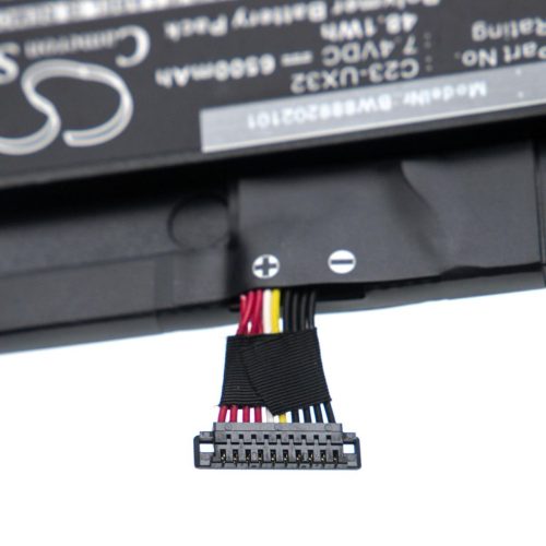 VHBW Notebook Battery Asus 0B200-00070100, 0B200-00070000, C23-UX32 - 6500 mAh 7.4 V Li-polymer
