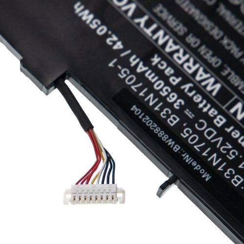 Notebook akkumulátor  Asus 0B200-02660000, B31N1705, 0B200-02660100 - 3650 mAh 11,52 V Li-polymer