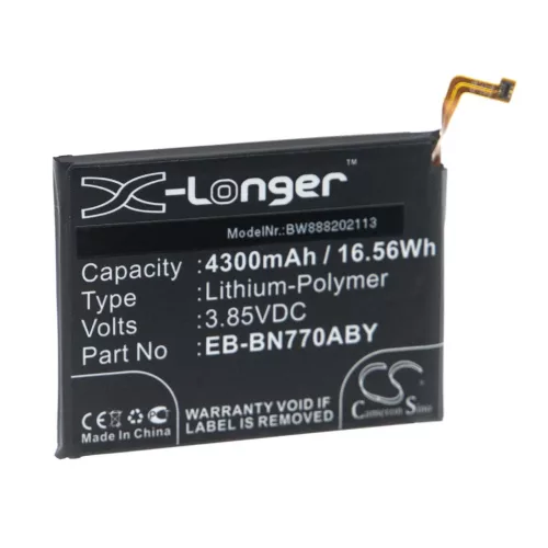 VHBW Mobile Phone Battery for Samsung EB-BN770ABY - 4300 mAh 3.85 V Li-Polymer