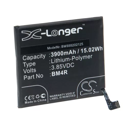 VHBW Mobile Phone Battery for Xiaomi BM4R - 3900 mAh 3.85 V Li-Polymer