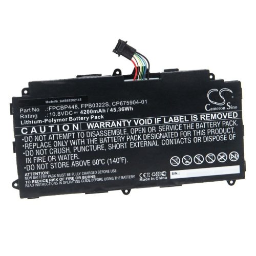 Táblaelem Fujitsu CP675904-01, FPB0322S, FPCBP448 - 4200 mAh 10,8 V Li-polimer