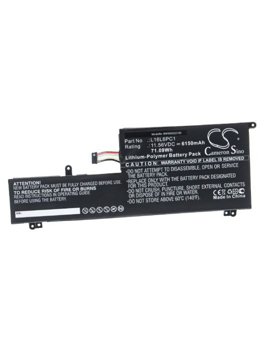 Notebook akkumulátor  Lenovo 5B10M53745, 5B10M53743, 5B10M53744 - 6150 mAh 11,56 V Li-polimerhez