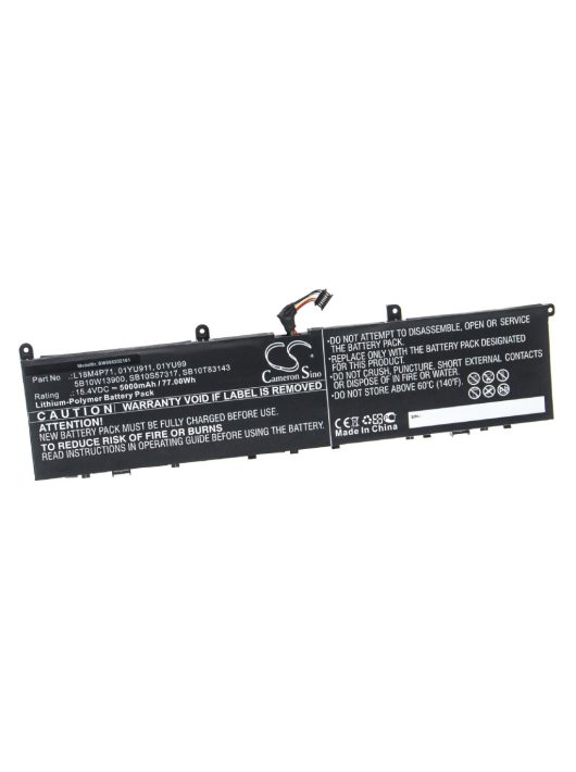 Notebook akkumulátor  Lenovo L18M4P71, 5B10W13900, 01YU99, 01YU911 - 5000 mAh 15,4 V Li-polimerhez