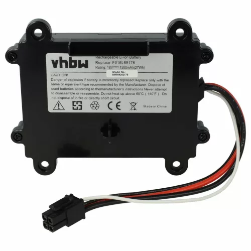 VHBW Bosch Lawn Mower Battery F016L69176, F016104898, F 016 104 898 - 1500mAh 18V Li-Ion
